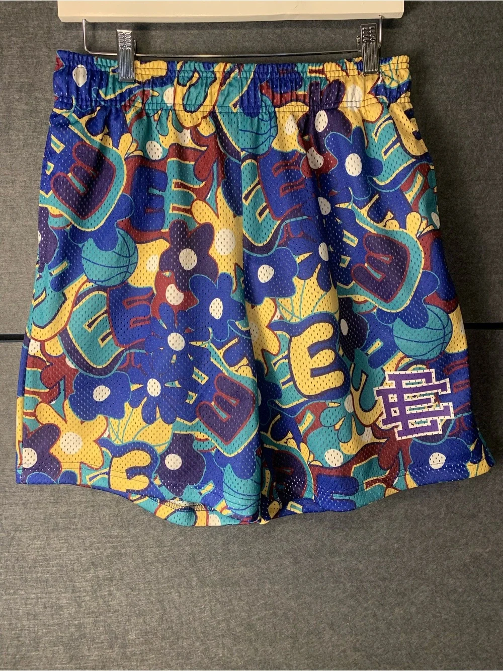 Eric Emanuel Multicolor Floral Mesh Shorts